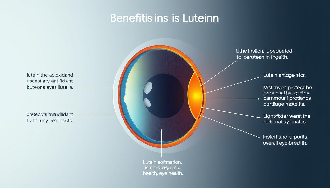 葉黃素功效示意圖