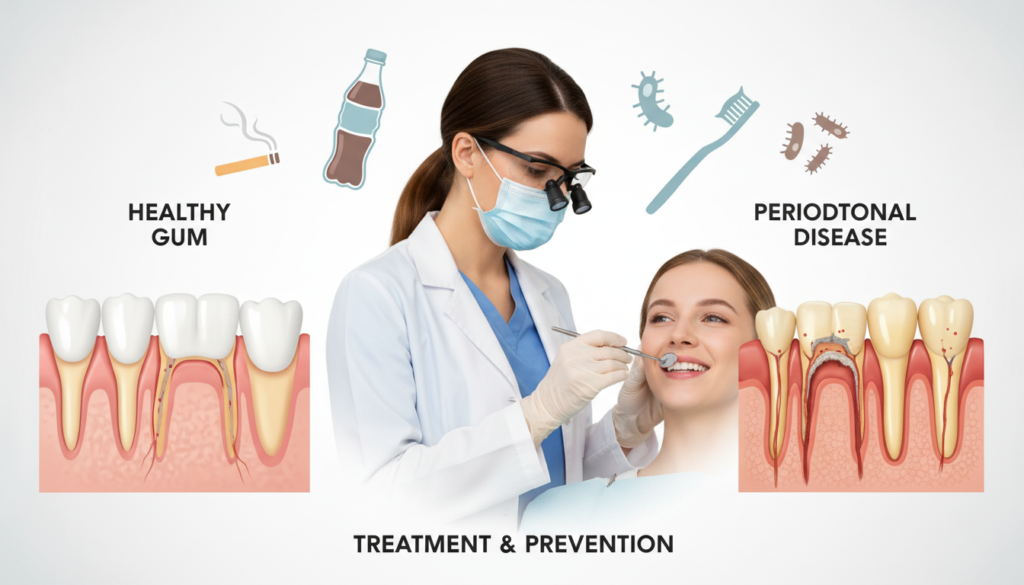 牙周病原因和治療